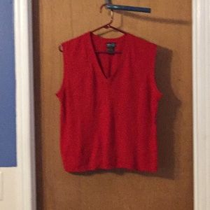 Red sweater vest - xl